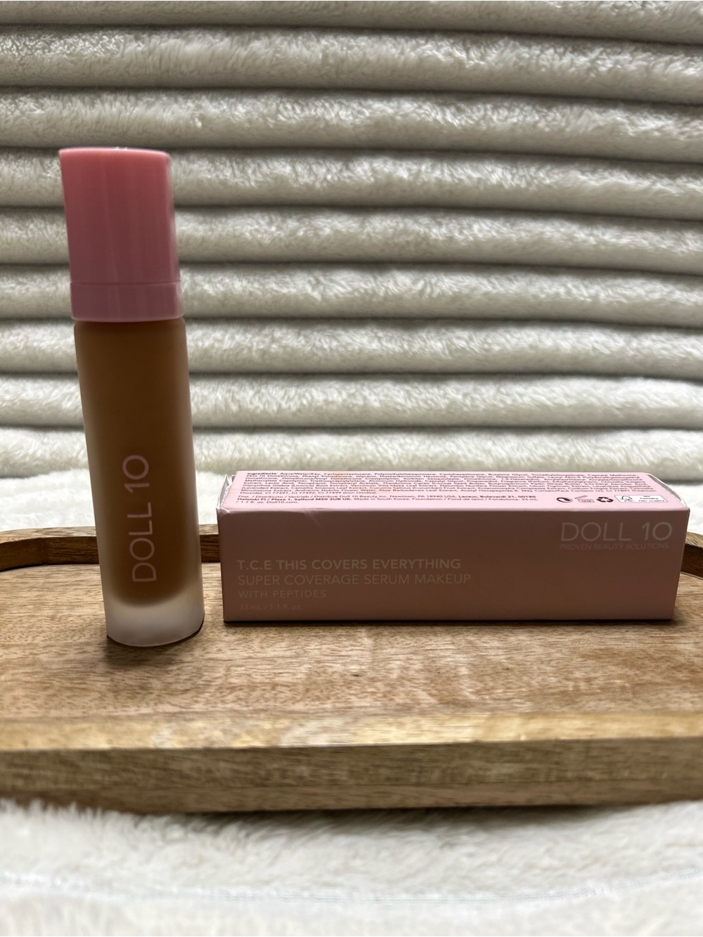 Doll 10 T.C.E This Covers Everything Serum Foundation Tan/Deep 1.1 fl oz. NIB